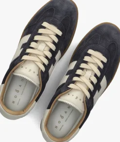 blauwe hogan lage sneakers h681 allacciato h