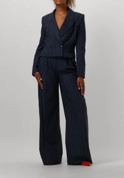 blauwe janice wijde broek dollar