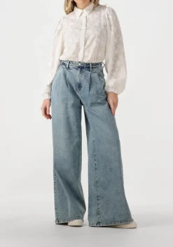 blauwe janice wijde broek dollar