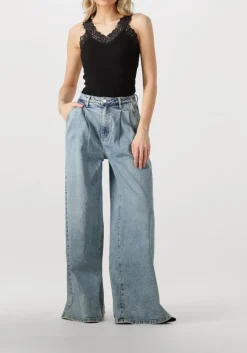 blauwe janice wijde broek dollar