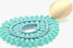 blauwe lott. gioielli sieraad si drop crystal double