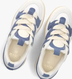 blauwe mason garments lage sneakers venice tricolore