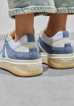 blauwe mason garments lage sneakers venice tricolore