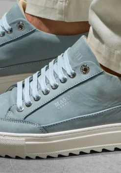 blauwe mason garments lage sneakers tia originale nuovo