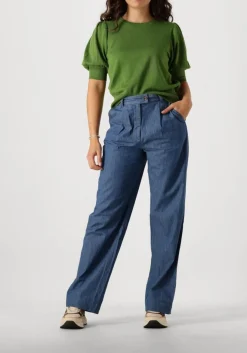 blauwe minus straight leg jeans straight leg pants