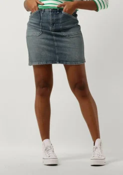 blauwe mos mosh minirok maki