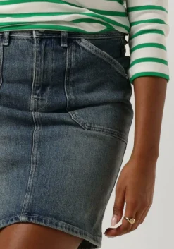 blauwe mos mosh minirok maki