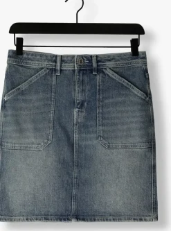 blauwe mos mosh minirok maki