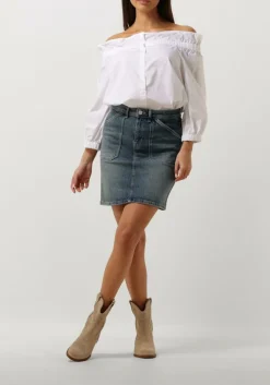 blauwe mos mosh minirok maki