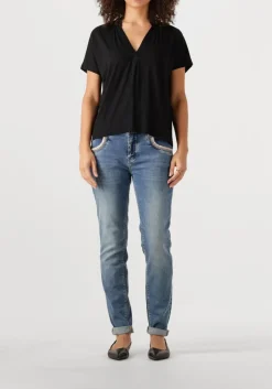 blauwe mos mosh skinny jeans naomi matteos jeans