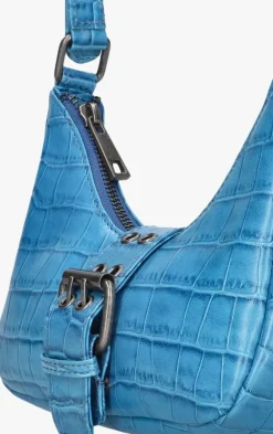 blauwe núnoo schoudertas palma buckle texas
