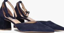 blauwe notre-v pumps 35518