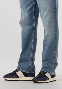 blauwe nubikk lage sneakers glen hendrix