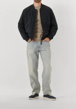 blauwe nubikk lage sneakers joro liber