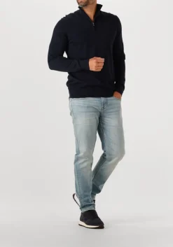 blauwe nubikk lage sneakers glen hendrix