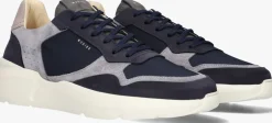 blauwe nubikk lage sneakers roque road wave