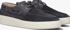 blauwe nubikk veterschoenen jiro yacht