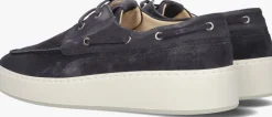 blauwe nubikk veterschoenen jiro yacht