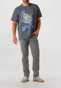 blauwe peak performance t-shirt m graphic tee