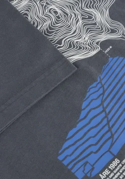 blauwe peak performance t-shirt m graphic tee