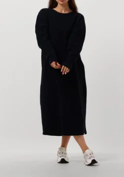 blauwe penn & ink midi jurk 098 dress