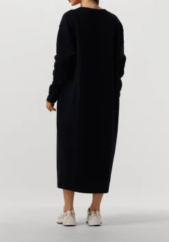 blauwe penn & ink midi jurk 098 dress