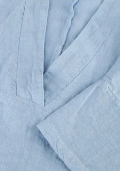 blauwe penn & ink midi jurk s24z665ltd