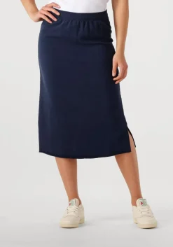 blauwe penn & ink midirok skirt