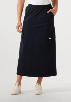 blauwe penn & ink midirok skirt