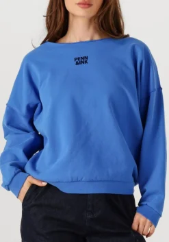 blauwe penn & ink trui sweater w25f1703