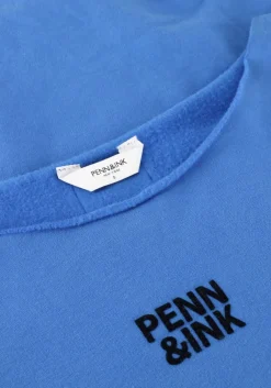 blauwe penn & ink trui sweater w25f1703