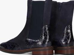 blauwe pertini chelsea boots 33063