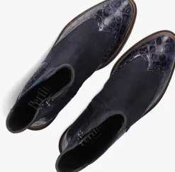 blauwe pertini chelsea boots 33063