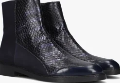 blauwe pertini enkellaarsjes 32848