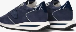 blauwe philippe model lage sneakers tropez haute low woman