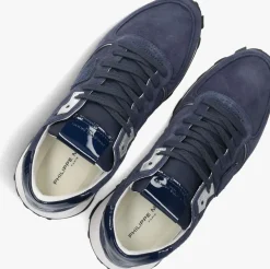 blauwe philippe model lage sneakers tropez haute low woman