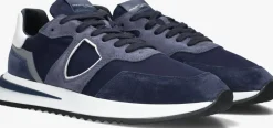 blauwe philippe model lage sneakers tropez 2.1 low man