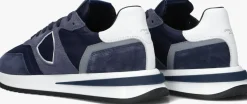 blauwe philippe model lage sneakers tropez 2.1 low man