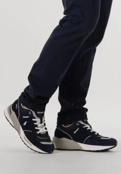 blauwe polo ralph lauren lage sneakers trackstr 250 low top lace