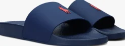 blauwe polo ralph lauren badslippers p.slide