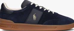 blauwe polo ralph lauren lage sneakers heritage area