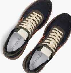 blauwe premiata lage sneakers mick