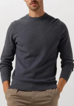 blauwe profuomo trui pullover crew neck