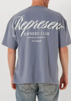 blauwe represent t-shirt owners club script t shirt