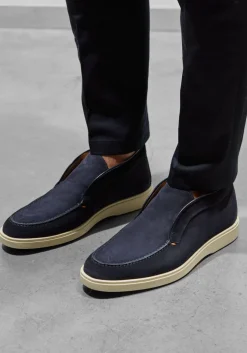 blauwe santoni instappers 17823