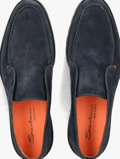 blauwe santoni instappers detroit 17823 gz