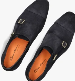blauwe santoni instappers axel