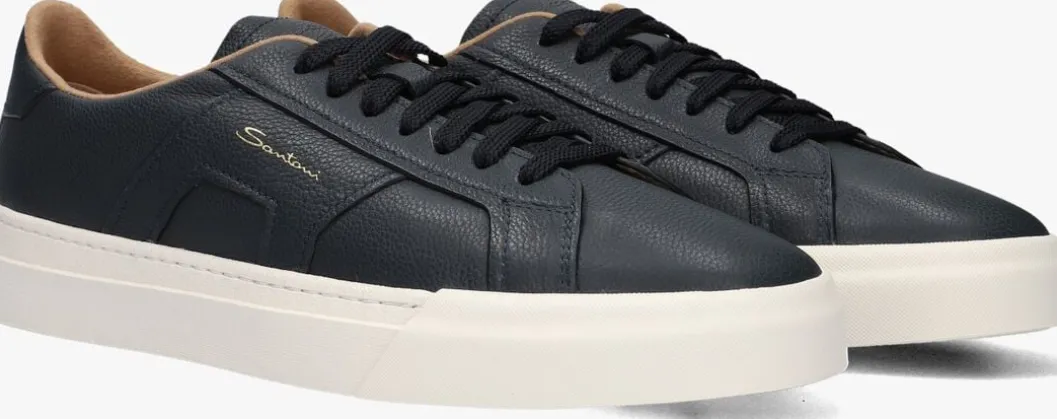 blauwe santoni lage sneakers 21967