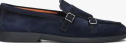 blauwe santoni loafers pura