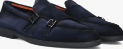 blauwe santoni loafers pura